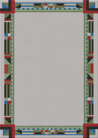 Bauhaus 10876-geometrical loop - handgefertigter Teppich,  getuftet (Indien), 24x24 5ply Qualität