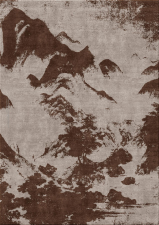 collectors edition 9973-hill2 - handgefertigter Teppich,  tibetisch (Indien), 100 Knoten Qualität
