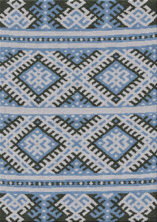Ethno 10381-ornamika05 - handgefertigter Teppich, persisch (Indien), 10x15 3ply Qualität