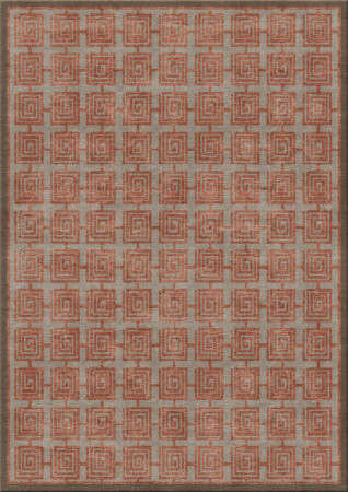 Anna-Veda 11202-lavish meander - handgefertigter Teppich,  tibetisch (Indien), 60 Knoten Qualität