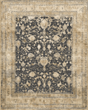 dal passato 11296-khorasan - handgefertigter Teppich,  tibetisch (Indien), 100 Knoten Qualität