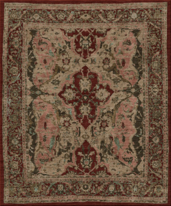 dal passato 13813-polonaise - handgefertigter Teppich,  tibetisch (Indien), 100 Knoten Qualität