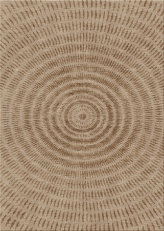 Anna-Veda 12338-crush circle - handgefertigter Teppich,  tibetisch (Indien), 100 Knoten Qualität