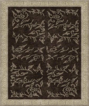 Anna-Veda 13751-ngia ruko - handgefertigter Teppich,  getuftet (Indien), 24x24 5ply Qualität