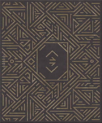 art decot 13187-ziggurats III - handgefertigter Teppich,  getuftet (Indien), 24x24 5ply Qualität