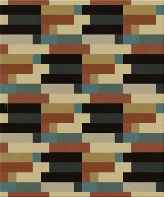 Bauhaus 13755-breeze blocks - handgefertigter Teppich,  getuftet (Indien), 24x24 5ply Qualität