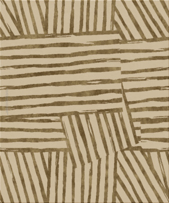 Anna-Veda 13746-wooden waves - handgefertigter Teppich,  getuftet (Indien), 24x24 5ply Qualität