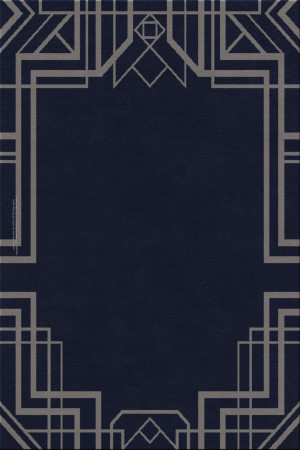 art decot 13743-ziggurats - handgefertigter Teppich,  getuftet (Indien), 24x24 5ply Qualität