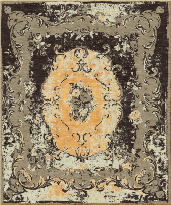 dal passato 7554-frensio - handgefertigter Teppich,  tibetisch (Indien), 100 Knoten Qualität