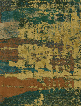 collectors edition 8022-by the sea - handgefertigter Teppich,  tibetisch (Indien), 100 Knoten Qualität