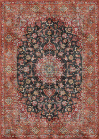 dal passato 6598-Isfahan II - handgefertigter Teppich,  tibetisch (Indien), 100 Knoten Qualität