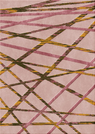 TEMPER by Osnat Soffer 6824-Lines - handgefertigter Teppich,  getuftet (Indien), 24x24 5ply Qualität
