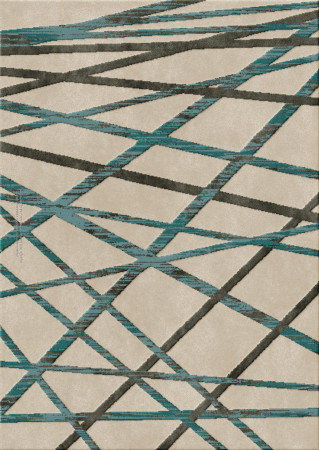TEMPER by Osnat Soffer 6819-Lines - handgefertigter Teppich,  getuftet (Indien), 24x24 5ply Qualität