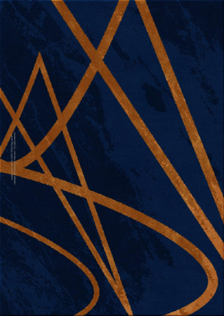 TEMPER by Osnat Soffer 7269-redroude - handgefertigter Teppich,  getuftet (Indien), 24x24 5ply Qualität
