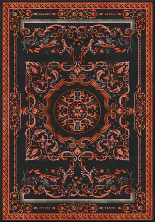 Vivek Srivastava 7303-ViV006 - handgefertigter Teppich,  getuftet (Indien), 24x24 5ply Qualität