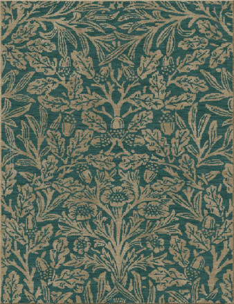 art nouveau 12446-wild bouquet - handgefertigter Teppich,  getuftet (Indien), 24x24 5ply Qualität