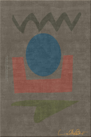 Christel Keller 7634-ag012 - handgefertigter Teppich,  tibetisch (Indien), 60 Knoten Qualität