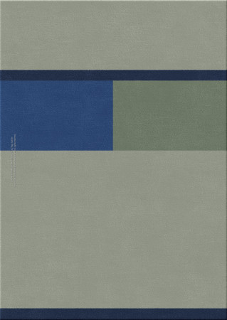 Bauhaus 5316-three bars - handgefertigter Teppich,  getuftet (Indien), 24x24 5ply Qualität