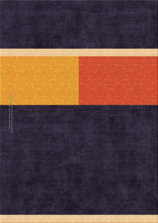 Bauhaus 7932-three bars - handgefertigter Teppich,  tibetisch (Indien), 100 Knoten Qualität