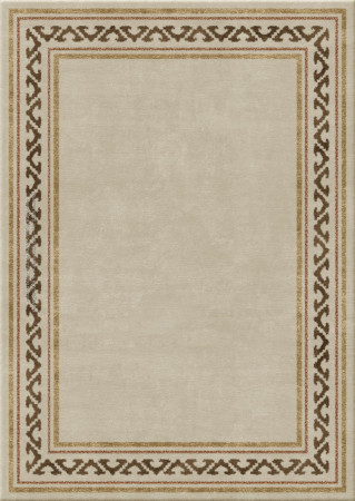 Anna-Veda 5317-ferrule meander- handgefertigter Teppich,  tibetisch (Indien), 60 Knoten Qualität