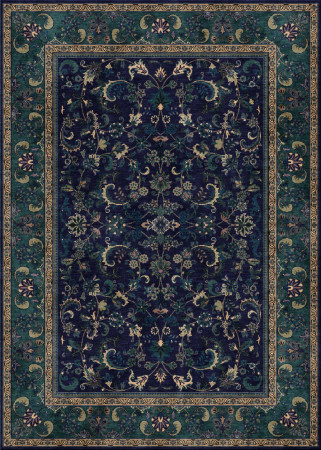 alto nodo 8037-keshan - handgefertigter Teppich,  persisch (Indien), 40x40 3ply Qualität