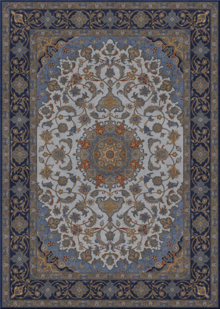 alto nodo 4250-Isfahan - handgefertigter Teppich,  tibetisch (Indien), 100 Knoten Qualität
