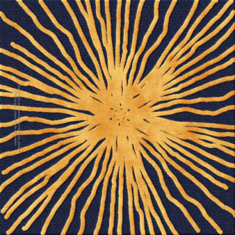 Anna-Veda 8396-sonne1 - handgefertigter Teppich,  tibetisch (Indien), 100 Knoten Qualität