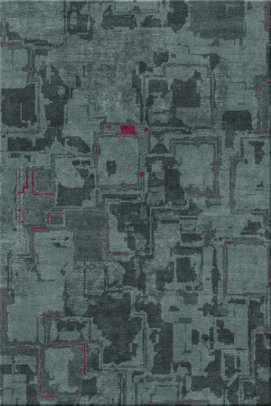 collectors edition 7640-lucent quarter - handgefertigter Teppich,  tibetisch (Indien), 60 Knoten Qualität