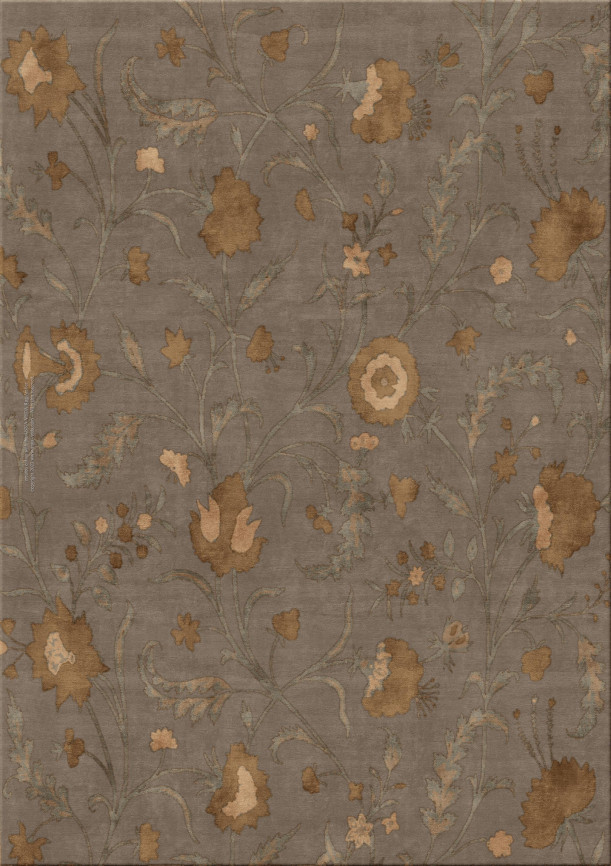 Anna-Veda 10377-ornamika04 - handgefertigter Teppich,  tibetisch (Indien), 100 Knoten Qualität