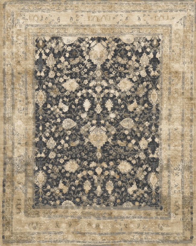 dal passato 11296-khorasan - handgefertigter Teppich,  tibetisch (Indien), 100 Knoten Qualität