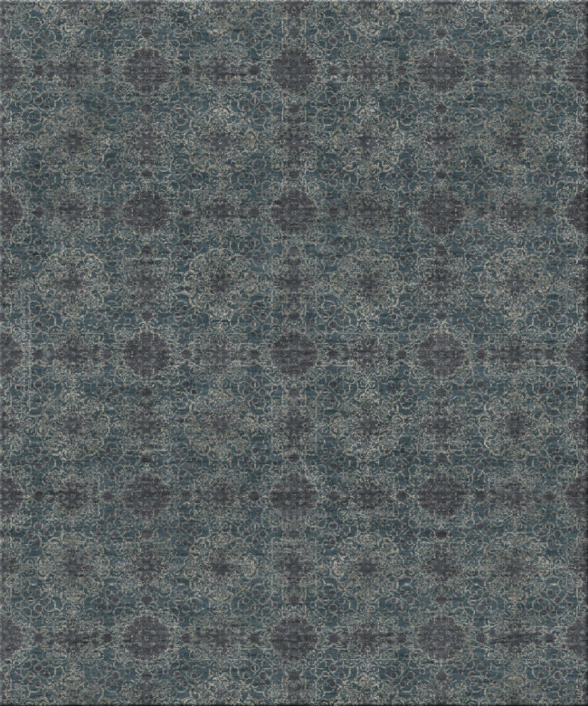 masterpiece 6541-MazeRunner-3 - handgefertigter Teppich,  tibetisch (Indien), 100 Knoten Qualität