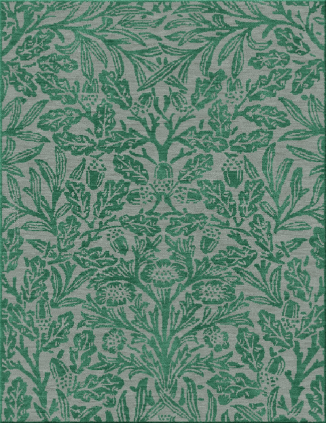 art nouveau 3689-wild bouquet - handgefertigter Teppich,  getuftet (Indien), 24x24 5ply Qualität
