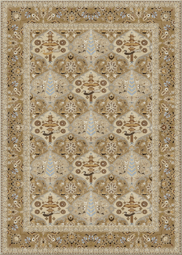alto nodo 5434-fw110 - handgefertigter Teppich,  tibetisch (Indien), 100 Knoten Qualität